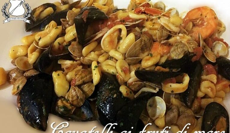 Cavatelli with seafood