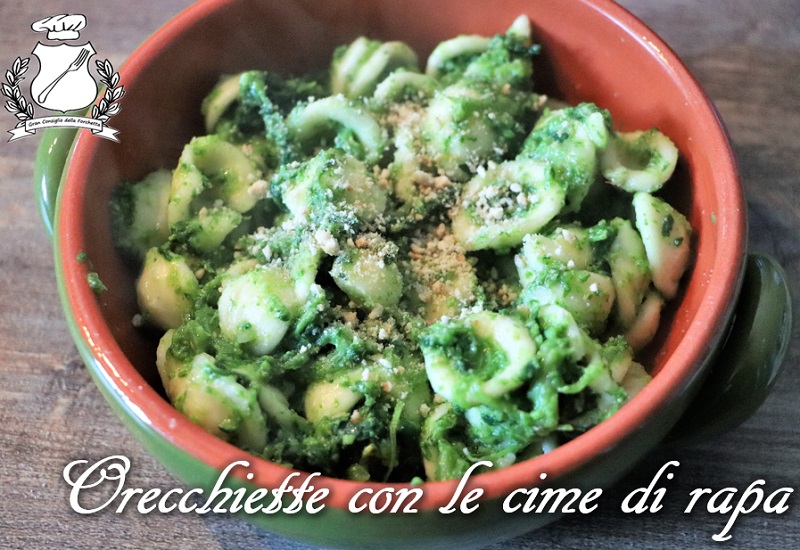 Orecchiette with turnip tops